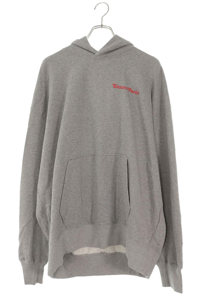 ケンゾー KENZO 大きさ:XL  FF58SW2404MF バックタイガープリントパーカー(薄墨色)【805062】【BS99】【メンズ】【中古】bb456#rinkan*B