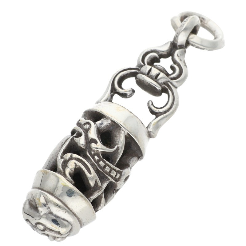 クロムハーツ Chrome Hearts   CELTIC ROLLER ケルティックローラーペンダント しろがね色首飾りとっ始め(しろがね色 14.4g)【805062】【SS07】【小物】【中古】bb434#rinkan*B