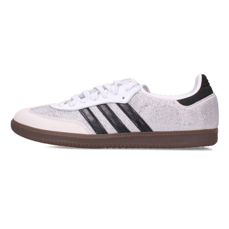 アディダス adidas 大きさ:30珊  Women\u0027s Samba OG Rhinestone IH9055 ウィメンズサンバオージーラインストーンスニーカー(せつ然たる×白いこと×黒いこと)【215062】【BS99】【メンズ】【小物】【中古】bb456#rinkan*A