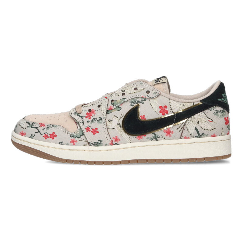 ナイキ NIKE ××八村塁 大きさ:27.5ｃｍ  AIR JORDAN 1 RETRO LOW OG HV8293-100 エアジョーダン1ローカットスニーカー(薄墨色×サクラ色)【015062】【BS99】【メンズ】【小物】【中古】bb78#rinkan*A