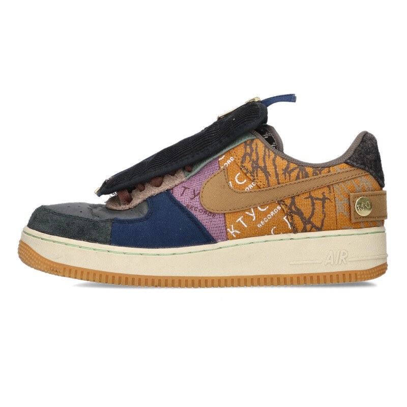 ナイキ NIKE ×トラヴィス 大きさ:27.5ｃｍ  Air Force 1 Low Cactus Jack Multi Color CN2405-900 空軍1ローカクタスジャック マルチ色合いスニーカー(赤銅色調×米国海軍×黒いこと)【215062】【BS99】【メンズ】【小物】【中古】bb78#rinkan*B