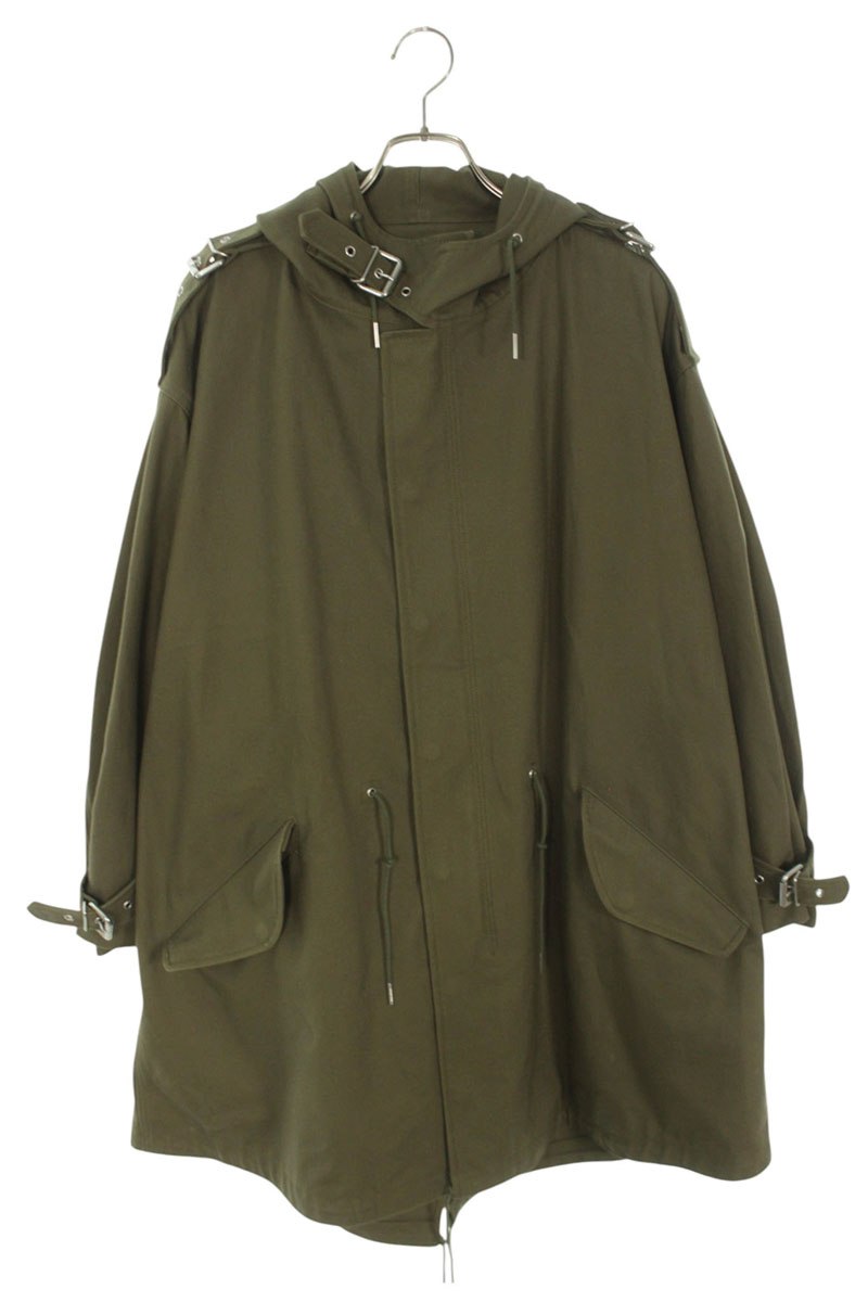 セリーヌ CELINE　サイズ:40 19SS 2W049597C クリスチャンマークレー バックパッチモッズコート(カーキ)【805062】【BS99】【レディース】【中古】bb87#rinkan*B｜RINKAN