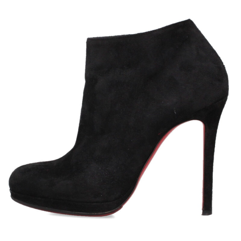 クリスチャンルブタン Christian Louboutin 大いさ:35 ベロアピンヒールブーティ(黒いこと)【015062】【BS99】【レディース】【小物】【中古】bb78#rinkan*B