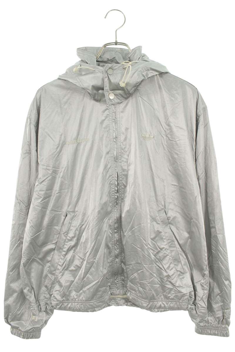 アディダス adidas ×ウェールズボナー WALES BONNER 大きさ:XS  IB3254 WB SLVR ANORAK シルバーアノラックブルゾン(しろがね色)【015062】【BS99】【メンズ】【中古】bb433#rinkan*A