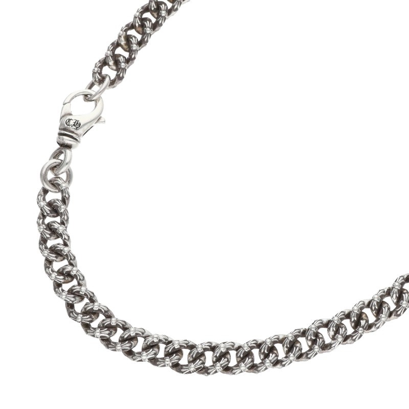 クロムハーツ Chrome Hearts 大きさ:16inch  XTRA FNCY MINI エクストラファンシーミニ しろがね色首飾り(しろがね色 42.44g)【015062】【SS07】【小物】【中古】bb377#rinkan*B