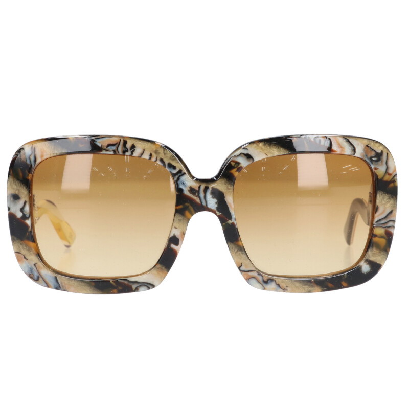 ドルチェアンドガッバーナ DOLCE & GABBANA　サイズ:54□20-135 DG4056 総柄フレームサングラス((フレーム)ベージュ調)【106062】【BS99】【小物】【中古】bb162#rinkan*B｜RINKAN