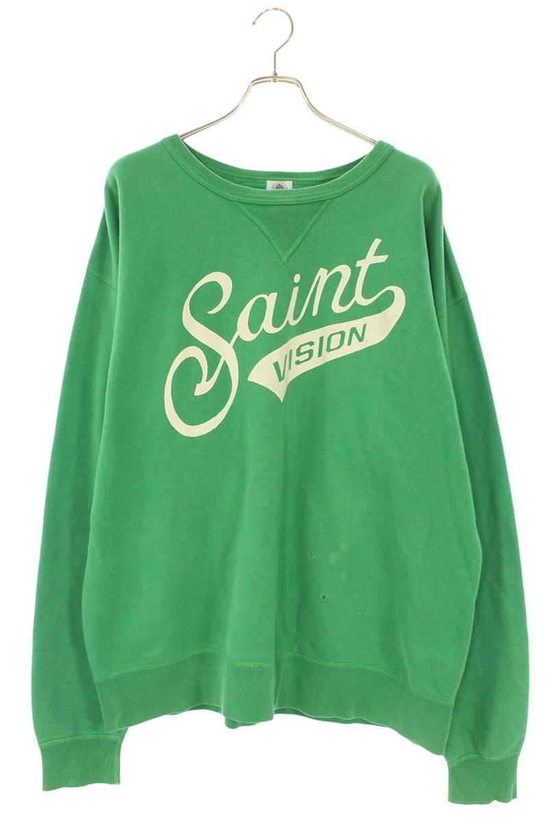 仙マイケル SAINT MICHAEL 大きさ:XL  SM-A21-0000-031 VISIONプリントヴィンテージ産業汗水(緑であること)【405062】【OM10】【メンズ】【中古】bb344#rinkan*B