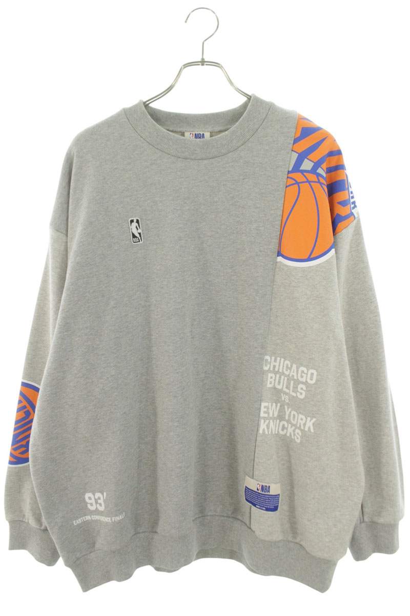 ウィンダンシー WIND AND SEA サイズ:XL WDS-C-NBA-26-Q1-CS-02 パネルスウェット(グレー)【905062】【BS99】【メンズ】【中古】bb205#rinkan*B|RINKAN