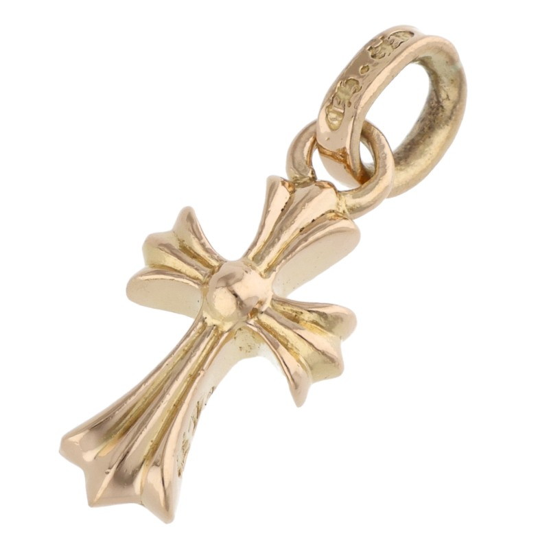 クロムハーツ Chrome Hearts   22K CRS BBYFAT 22Kベイビーファット 惹き付ける ゴールド頸飾りいの一番(黄色ゴールド 3.62g)【015062】【NO05】【小物】【中古】bb297#rinkan*B