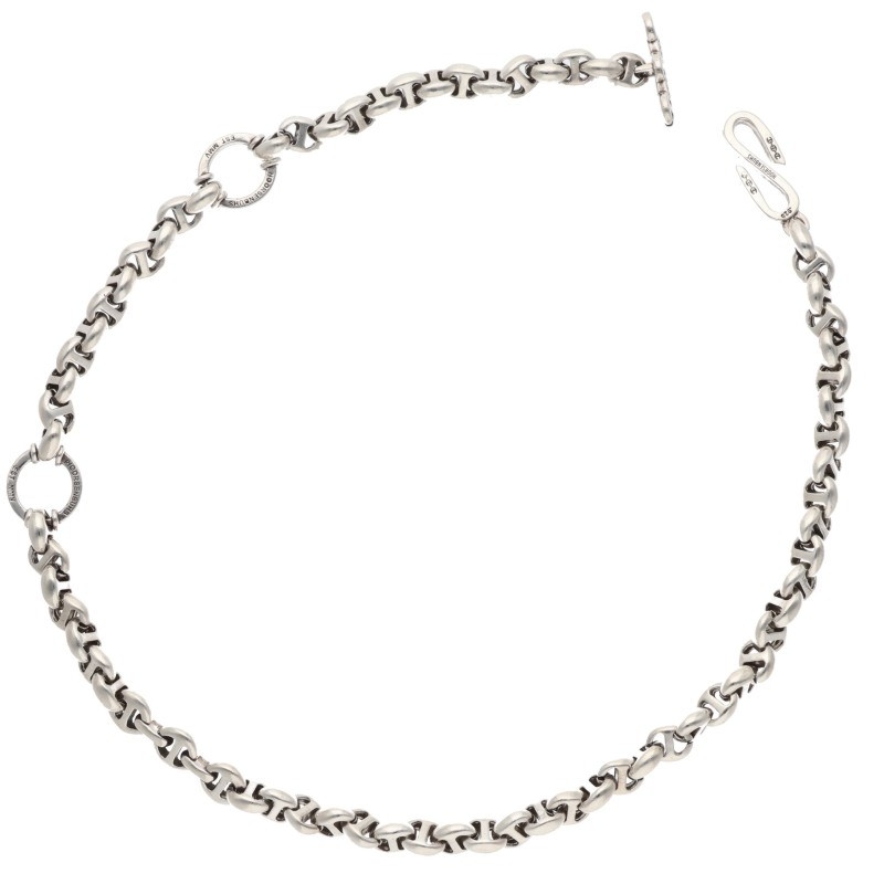 ホーセンブース HOORSENBUHS　 10MM OPEN-LINK WALLET CHAIN オープンリンク6Pダイヤシルバーウォレットチェーン(シルバー&times;クリア 157.77g)【515062】【FK04】【小物】【中古】bb455#rinkan*B｜RINKAN