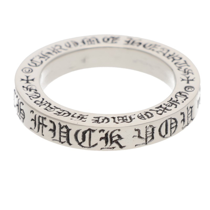 クロムハーツ Chrome Hearts 大きさ:10.5号  3粍 SPACER FUCKYOU 3粍スペーサーファックユー しろがね色輪っか(しろがね色 6.24g)【115062】【FK04】【小物】【中古】bb443#rinkan*B