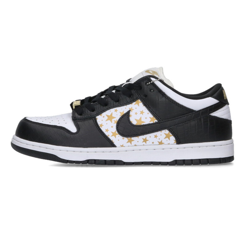 ナイキ NIKE ×シュプリーム SUPREME 大いさ:28.5糎  DUNK LOW OG QS DH3228-102 ダンクローオージークイックストライクスニーカー(黒いこと×白いこと)【215062】【BS99】【メンズ】【小物】【中古】bb30#rinkan*S
