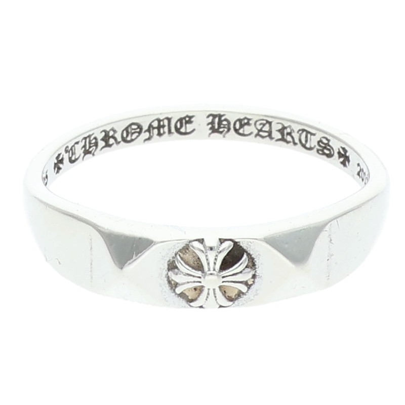 クロムハーツ Chrome Hearts 大きさ:11.5号  BUBBLGM PYRAMID PLS バブルガムピラミッドプラス しろがね色輪っか(しろがね色 1.79g)【615062】【FK04】【小物】【中古】bb51#rinkan*B