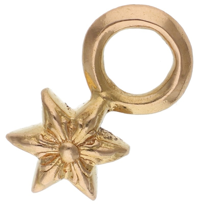 クロムハーツ Chrome Hearts   22K STACK STAR スタースタックチャーム ゴールド首飾りいの一番(黄色ゴールド 1.84g)【415062】【os06】【小物】【中古】bb410#rinkan*B