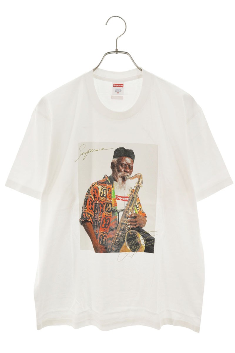 シュプリーム SUPREME 大きさ:M  20AW  Pharoah Sanders Tee ファラオサンダースフォトプリントティーシャツ(白いこと)【605062】【OM10】【メンズ】【中古】bb212#rinkan*S