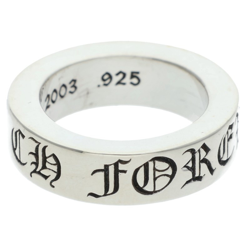 クロムハーツ Chrome Hearts 大きさ:7.5号  6粍 SPACER FOREVER 6粍スペーサーフォーエバー しろがね色輪っか(しろがね色 9.62g)【315062】【GZ11】【小物】【中古】bb428#rinkan*B