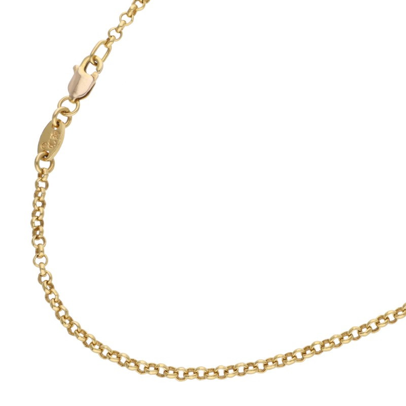 クロムハーツ Chrome Hearts 大きさ:18inch  22K NECKCHAIN R18 ロールチェーン18inch ゴールド首飾り(黄色ゴールド 9.02g)【815062】【差しゆるす15】【小物】【中古】bb379#rinkan*B