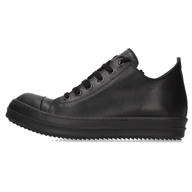 リックオウエンス Rick Owens 大いさ:40  RAMONES LOW ラモーンズレザーローカットスニーカー(黒いこと)【705062】【SB01】【メンズ】【小物】【中古】bb356#rinkan*B