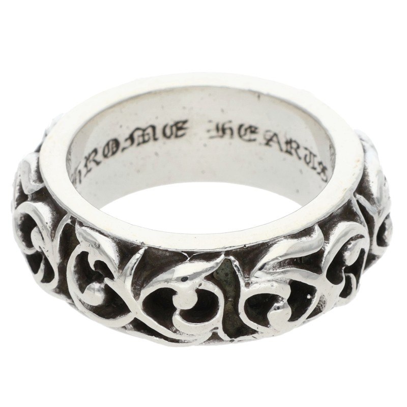 クロムハーツ Chrome Hearts 大きさ:12.5号  ETRNITY VINE BAND エタニティヴァインバンド しろがね色輪っか(しろがね色 12.06g)【715062】【os06】【小物】【中古】bb410#rinkan*B