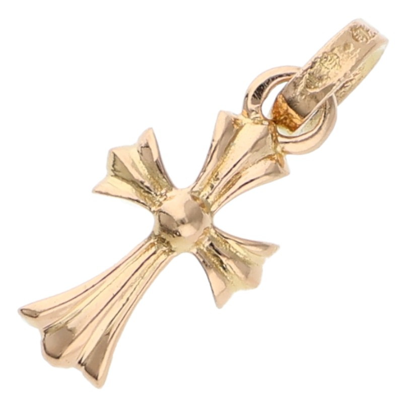 クロムハーツ Chrome Hearts   22K CRS BBYFAT 22Kベイビーファット 惹きつける ゴールド首飾りいの一番(黄色ゴールド 3.93g)【715062】【FK04】【小物】【中古】bb476#rinkan*B