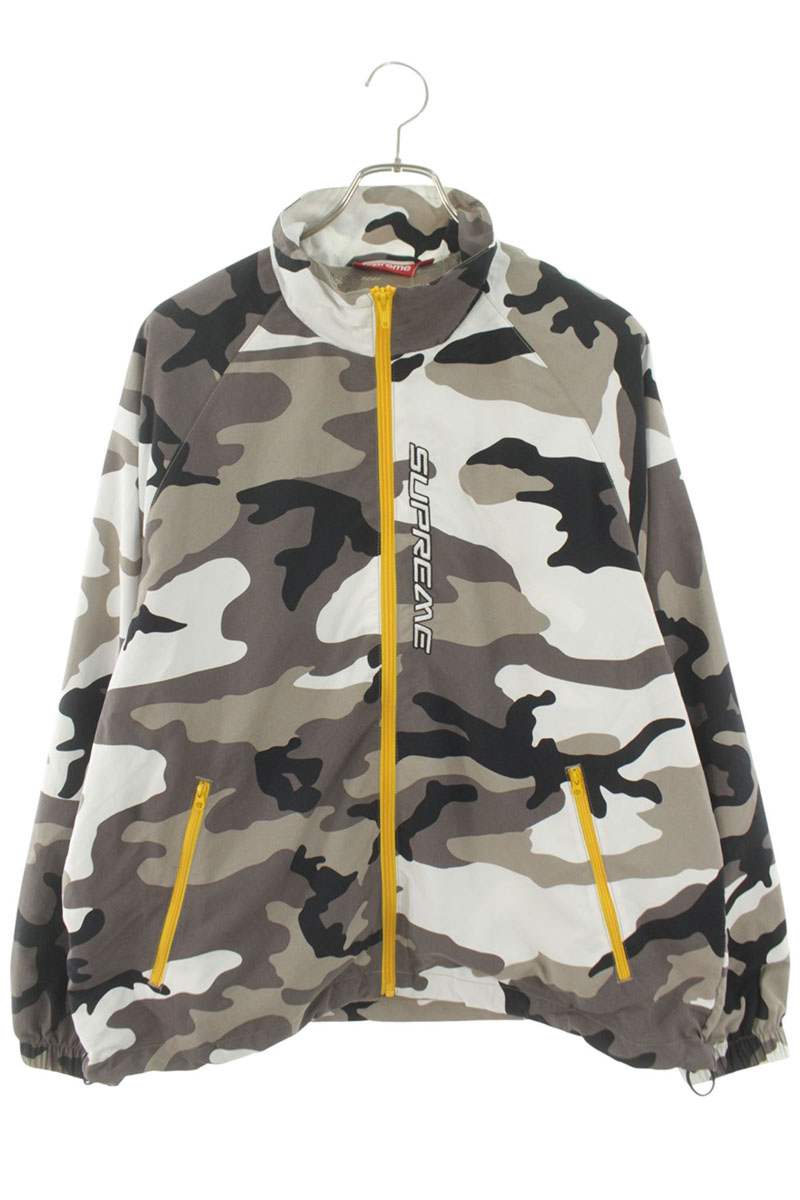 シュプリーム SUPREME サイズ:S CONTRAST ZIP TRACK JACKET コントラストジップトラックジャケットブルゾン(グレー)【015062】【BS99】【メンズ】【中古】bb33#rinkan*S|RINKAN