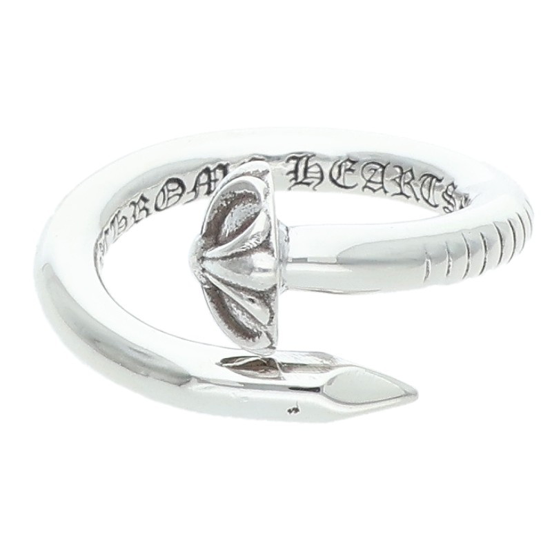 クロムハーツ Chrome Hearts　サイズ:10号 NAIL CRSBALL ネイルクロスボール シルバーリング(シルバー 6.27g)【215062】【SS07】【小物】【中古】bb377#rinkan*B ｜RINKAN