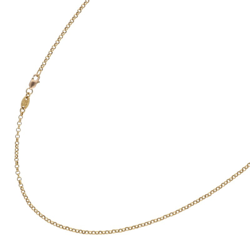 クロムハーツ Chrome Hearts 大きさ:18inch  22K NECKCHAIN R18 ロールチェーン18inch ゴールド首飾り(黄色ゴールド 8.42g)【815062】【SJ02】【小物】【中古】bb33#rinkan*B