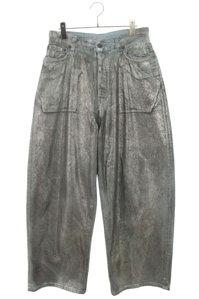 アクネストゥディオズ ACNE STUDIOS 大きさ:44  FN-MN-TROU000962 ルーズフィットバギーデニムパンツ(しろがね色×インディゴ)【015062】【SS13】【メンズ】【中古】bb433#rinkan*B