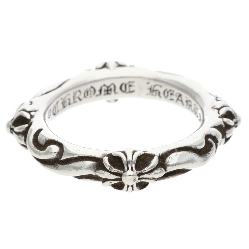 クロムハーツ Chrome Hearts 大きさ:21号  SBT BAND SBTダンス楽隊 しろがね色輪っか(しろがね色 10.08g)【615062】【SJ02】【小物】【中古】bb411#rinkan*B