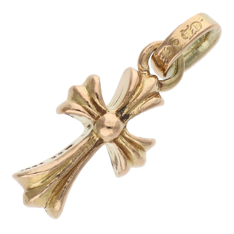 クロムハーツ Chrome Hearts   22K CRS BBYFAT 22Kベイビーファット 惹きつける ゴールド首飾りいの一番(黄色ゴールド 3.94g)【915062】【NO05】【小物】【中古】bb455#rinkan*B