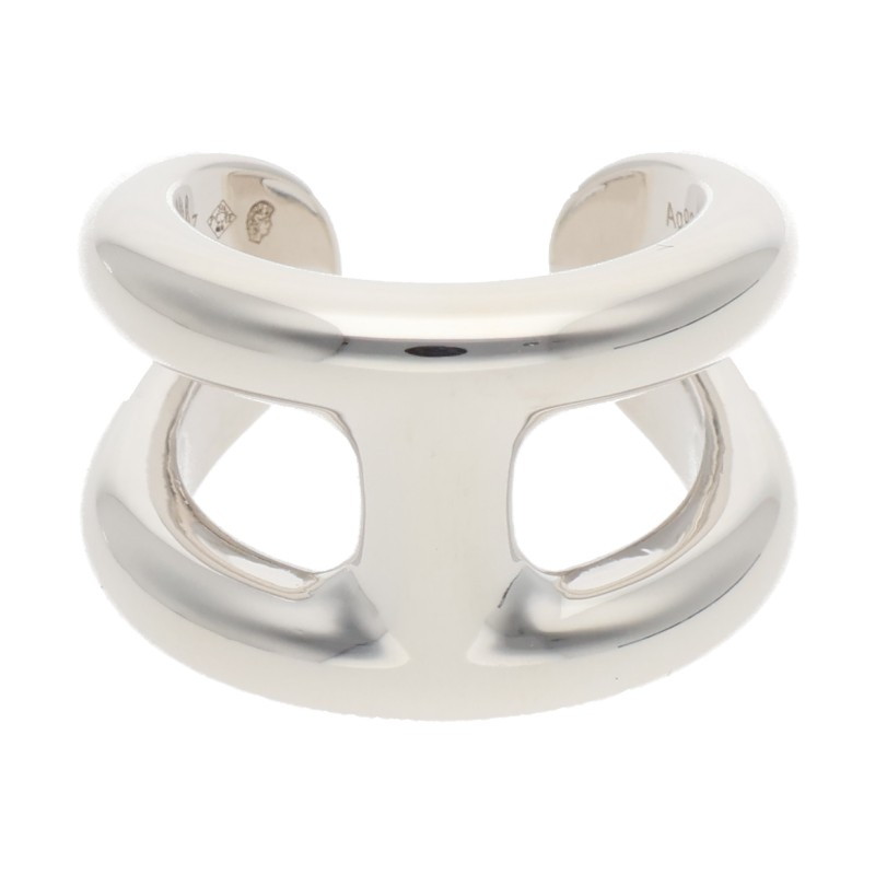 エルメス HERMES 大きさ:47/7号  Osmose GM 雄モズGMしろがね色輪っか(しろがね色 10.64g)【025062】【SS13】【小物】【中古】bb420#rinkan*B
