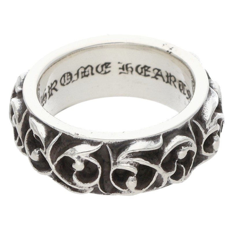 クロムハーツ Chrome Hearts 大きさ:15号  ETRNITY VINE BAND エタニティヴァインバンド しろがね色輪っか(しろがね色 13.25g)【225062】【os06】【小物】【中古】bb51#rinkan*B