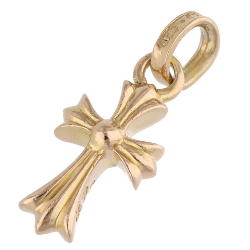 クロムハーツ Chrome Hearts   22K CRS BBYFAT 22Kベイビーファット 惹きつける ゴールド首飾りいの一番(黄色ゴールド 3.65g)【125062】【os06】【小物】【中古】bb359#rinkan*B