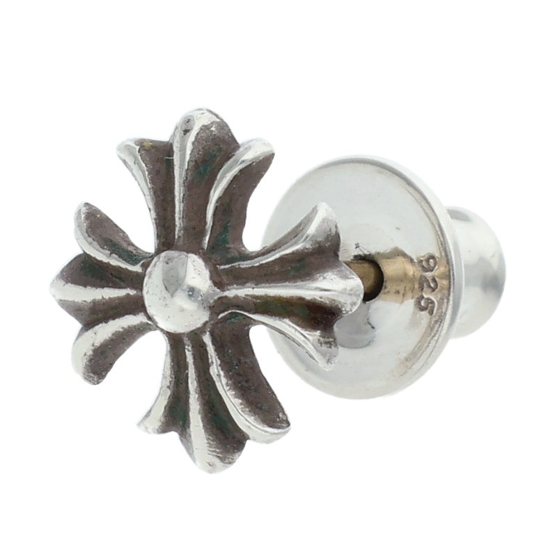 クロムハーツ Chrome Hearts   No2 CH PLS CHプラススタッド しろがね色ピアス(しろがね色 0.71g)【715062】【GZ11】【小物】【中古】bb437#rinkan*B