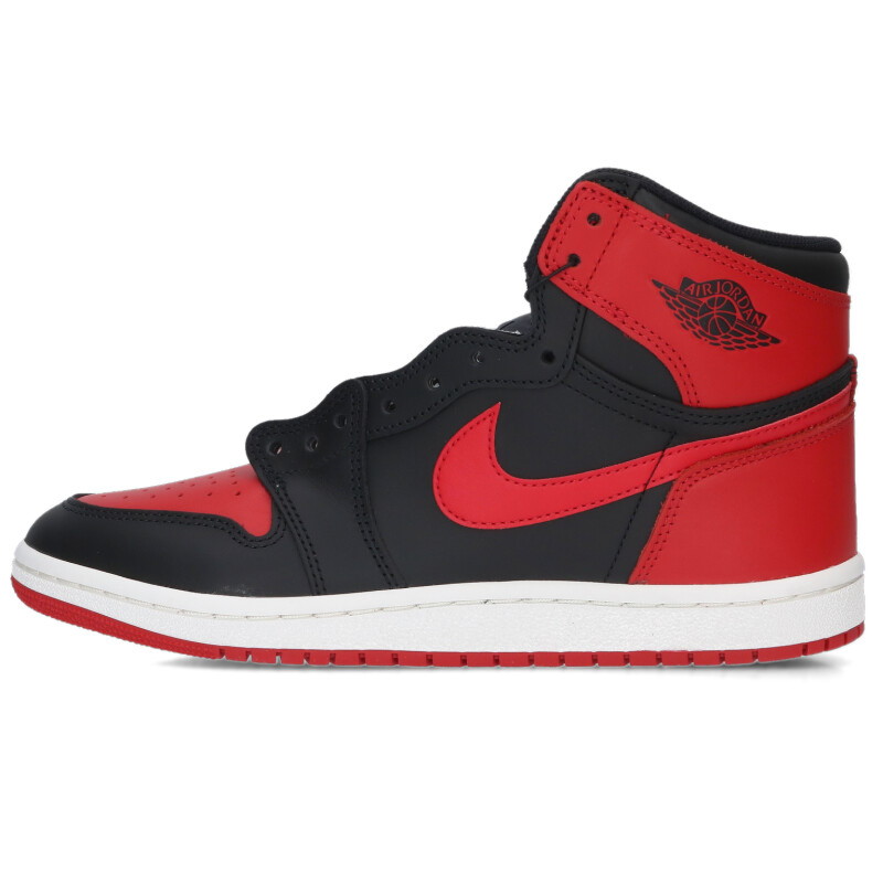 ナイキ NIKE 大きさ:27珊  AIR JORDAN 1 HIGH 85 BRED HV6674-067 エアジョーダンワンハイ85ブレッドスニーカー(赤いこと×黒いこと)【515062】【BS99】【メンズ】【小物】【中古】bb297#rinkan*S