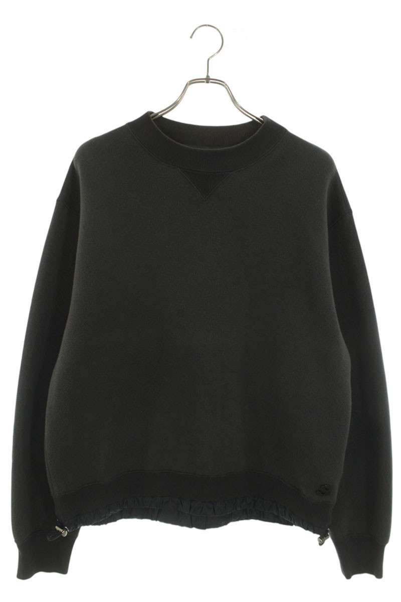 サカイ Sacai 大きさ:1  22-02865M Sロゴスポンジスウェット(薄墨色)【415062】【BS99】【メンズ】【中古】bb187#rinkan*B