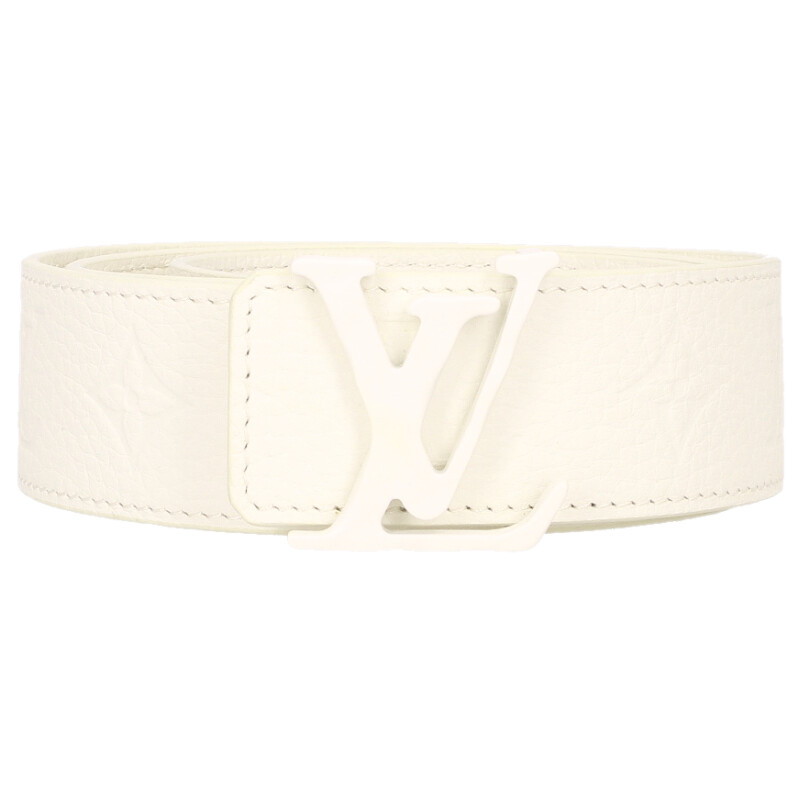 ルイヴィトン LOUISVUITTON 大きさ:90  MP235 胴締め LV小ざかしい モノグラムレザーベルト(白いこと)【206062】【BS99】【小物】【中古】bb396#rinkan*B