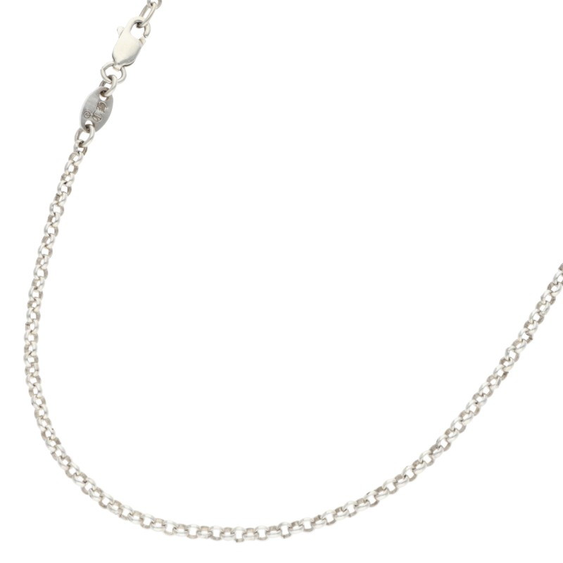 クロムハーツ Chrome Hearts 大いさ:16inch  NECKCHAIN R16 ロールチェーン16inch しろがね色頸飾り(しろがね色 4.74g)【615062】【SS07】【小物】【中古】bb33#rinkan*B