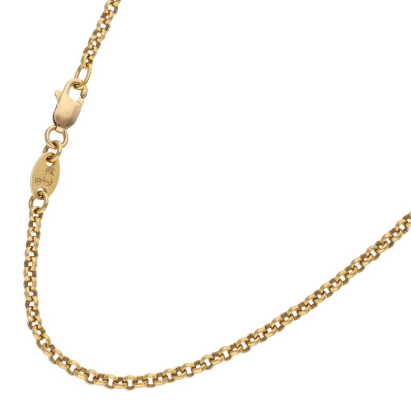 クロムハーツ Chrome Hearts 大きさ:16inch  22K NECKCHAIN R16 ロールチェーン16inch ゴールド首飾り(黄色ゴールド 8.27g)【715062】【差しゆるす15】【小物】【中古】bb297#rinkan*B