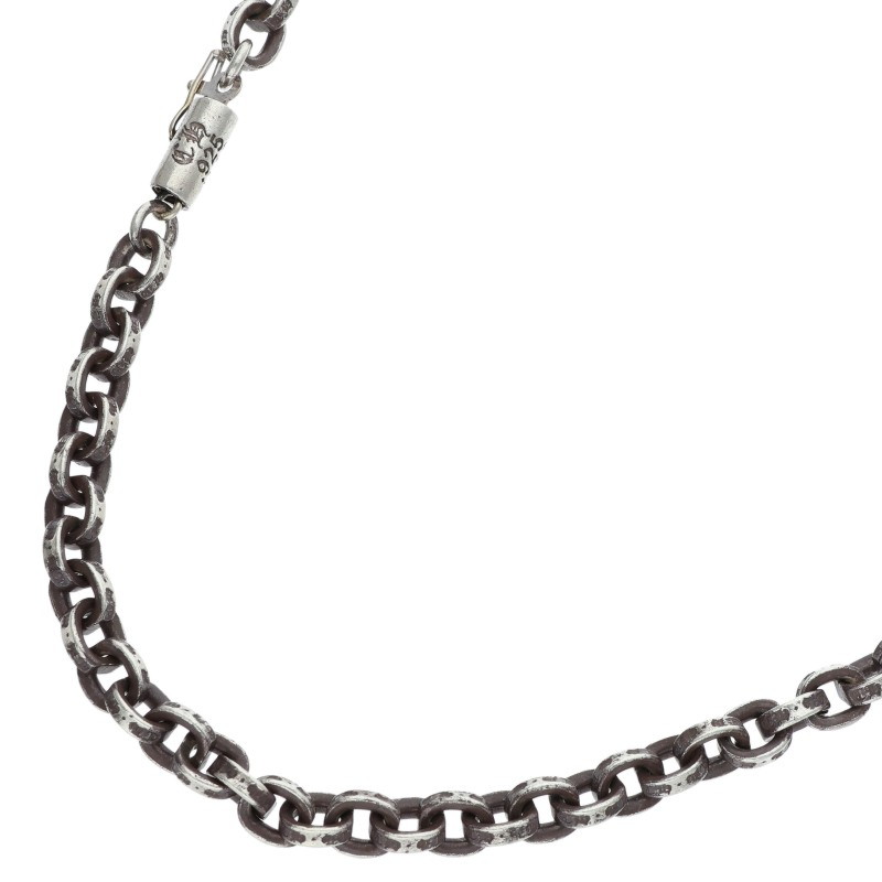 クロムハーツ Chrome Hearts 大きさ:24in  PAPER CHAIN 24 調査報告チェーン店24inch しろがね色首飾り(しろがね色 44.3g)【715062】【os06】【小物】【中古】bb453#rinkan*B