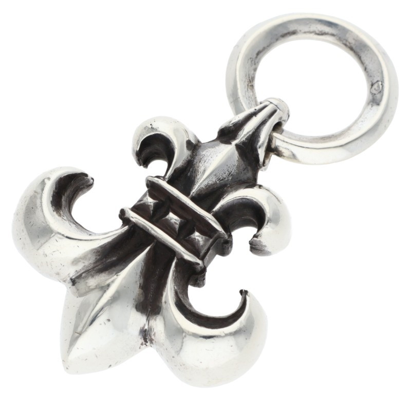 クロムハーツ Chrome Hearts   BS FLUER BS太陽フレアシャンデリヤ オールドシルバーネックレストップ(しろがね色 27.58g)【615062】【GZ11】【小物】【中古】bb62#rinkan*B