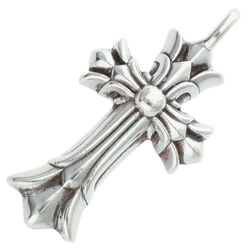 クロムハーツ Chrome Hearts　 DBL CH CRS ダブルCHクロス チャーム シルバーネックレストップ(シルバー 4.72g)【715062】【OK15】【小物】【中古】bb450#rinkan*B ｜RINKAN 174,724円