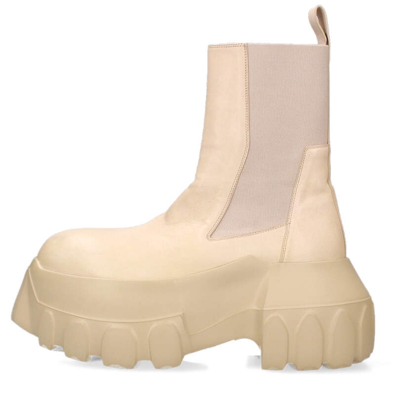 リックオウエンス Rick Owens 大きさ:41  BEATLE MEGA TRACTOR ビートルメガトラクターレザーブーツ(点火装置ベージュ)【315062】【SB01】【メンズ】【小物】【中古】bb356#rinkan*A