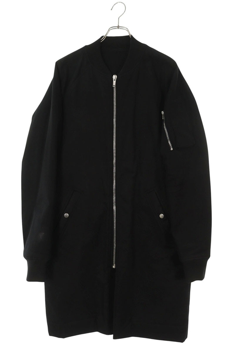 リックオウエンス Rick Owens　サイズ:48 16AW RU16F6990-TE 中綿フライトロングブルゾン(ブラック)【515062】【BS99】【メンズ】【中古】bb380#rinkan*B｜RINKAN
