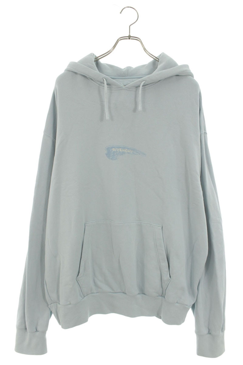 ジバンシィ GIVENCHY サイズ:XL BMJ0LA3YN1 BMJ0LA3YN1パーカー(ライトブルー)【515062】【OM10】【メンズ】【中古】bb356#rinkan*B|RINKAN