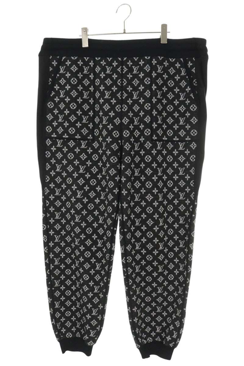 ルイヴィトン LOUISVUITTON 大きさ:4L リバーシブルモノグラムニットロングパンツ(黒いこと×白いこと)【515062】【BS99】【メンズ】【中古】bb14#rinkan*C