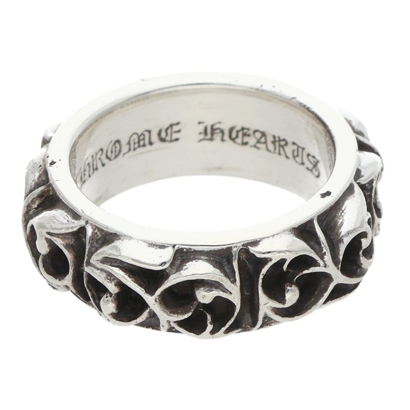 クロムハーツ Chrome Hearts 大きさ:14号  ETRNITY VINE BAND エタニティヴァインバンド しろがね色輪っか(しろがね色 12.54g)【225062】【NO05】【小物】【中古】bb522#rinkan*B