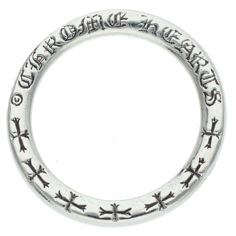 クロムハーツ Chrome Hearts 大いさ:11.5号  NTFL しろがね色輪っか(しろがね色 3.76g)【915062】【聞き届ける15】【小物】【中古】bb346#rinkan*B