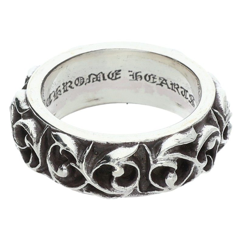 クロムハーツ Chrome Hearts 大いさ:17.5号  ETRNITY VINE BAND エタニティヴァインバンド しろがね色輪っか(しろがね色 14.02g)【325062】【FK04】【小物】【中古】bb443#rinkan*B