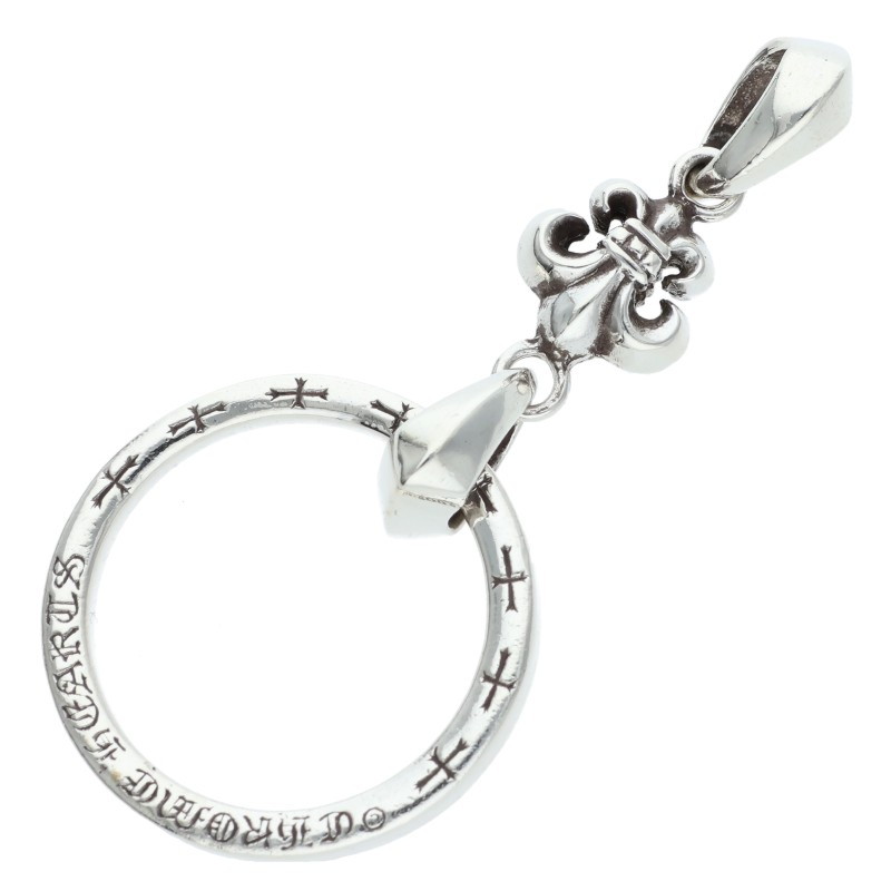 クロムハーツ Chrome Hearts   EWLP NTFL アイウェアループ NTFLフレアモチーフネックレストップ(しろがね色 11.44g)【615062】【HJ12】【小物】【中古】bb51#rinkan*B
